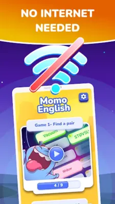 Learn words and play with Momo android App screenshot 1